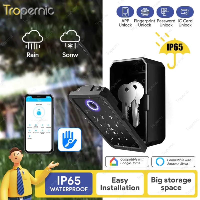 Smart Lock keybox App Controlled Wifi Electronic Lockbox Real Estate W ...